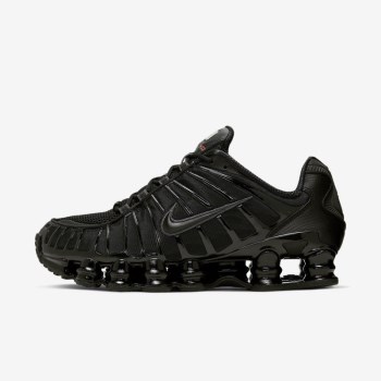 Nike Shox TL - Férfi Utcai Cipő - Fekete/Metal/Narancssárga/Fekete